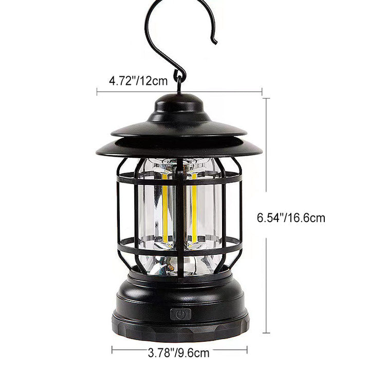 Lisslune | Contemporary Industrial Portable USB Rechargeable Camping Lamp Horse Lamp For Outdoor