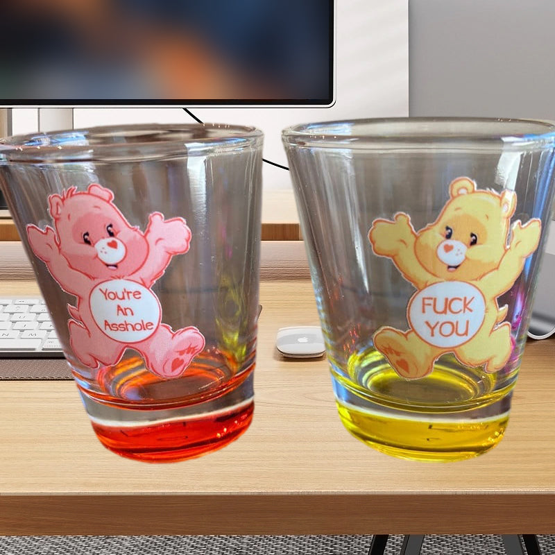 Lisslune | Swear Bears Shot Glasses, 6 Pieces