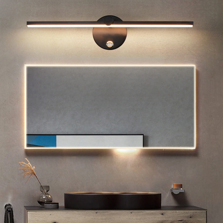 Lisslune | Nordic Minimalist Aluminium Long Bar Switch LED Mirror Wall Light Lamp