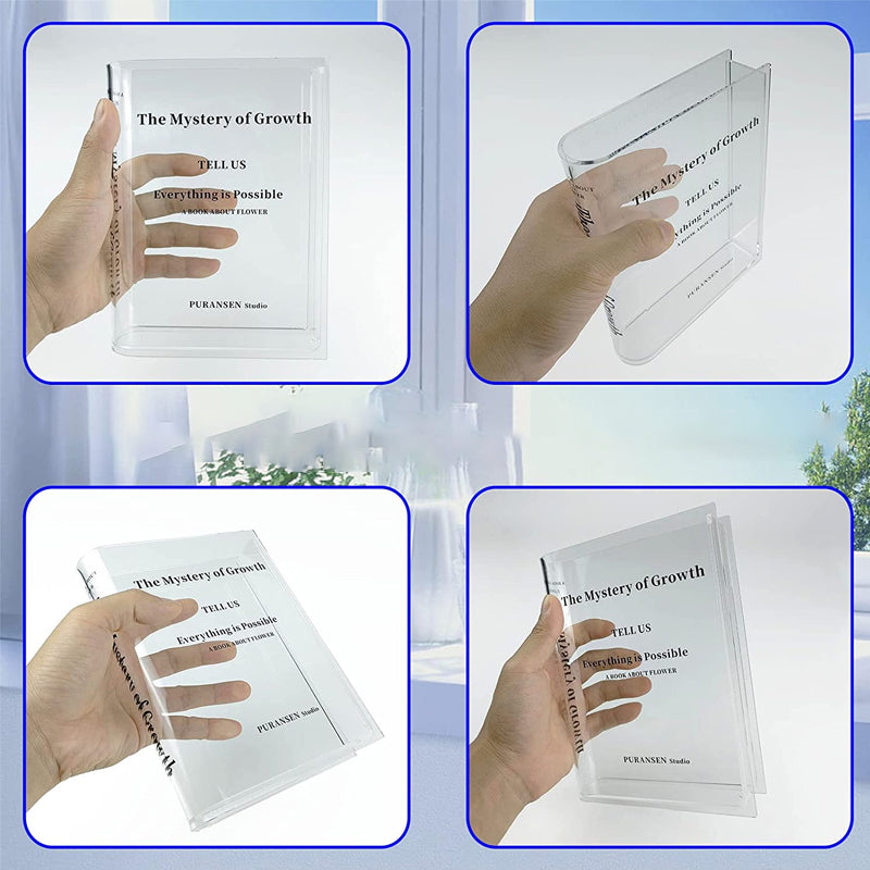 Lisslune | Book-shaped vase made of acrylic