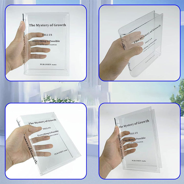 Lisslune | Book-shaped vase made of acrylic
