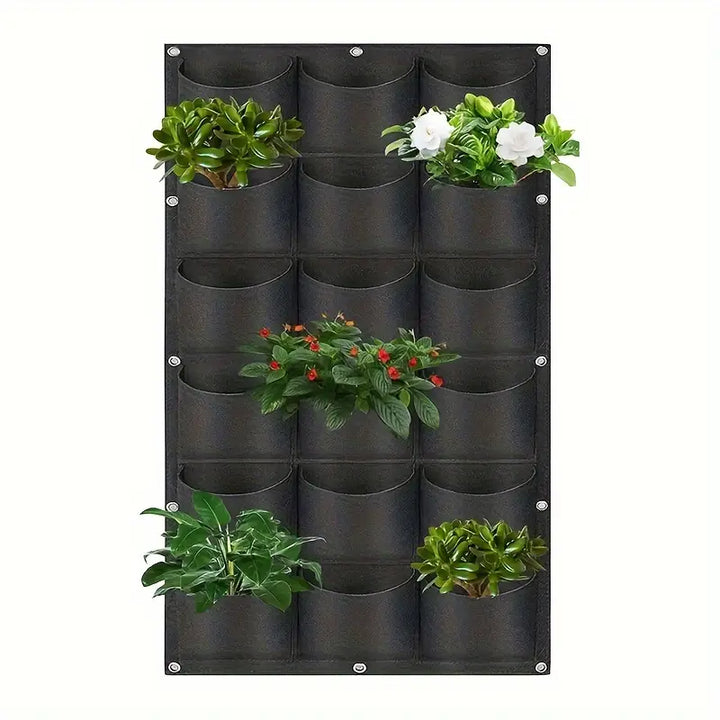 Lisslune | Felt Plant Bag for Vertical Wall Mounting – Three-dimensional, Non-woven Plant Bag