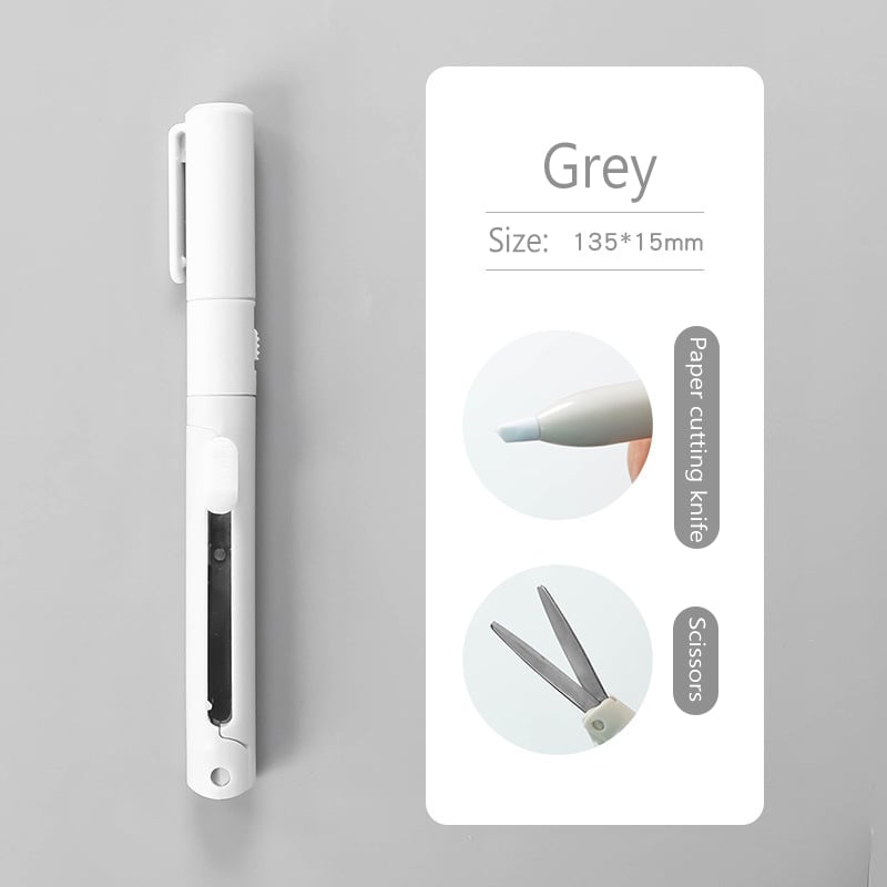 Lisslune | Mini Folding Pen Scissors Graving Knife for Kids