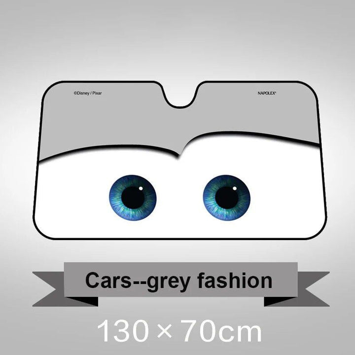 Lisslune | Aluminum foil car sunshade with heated eyes design – windshield sun protector