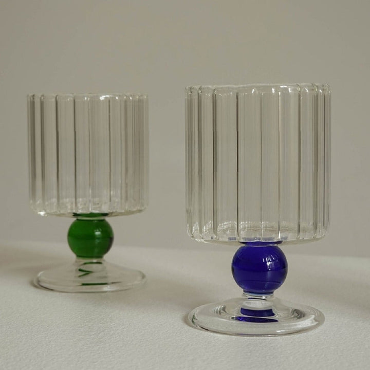 Lisslune | Orange Dot Vintage Glassware Handmade