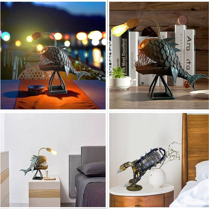 Lisslune | Steampunk Angler Fish Lamp