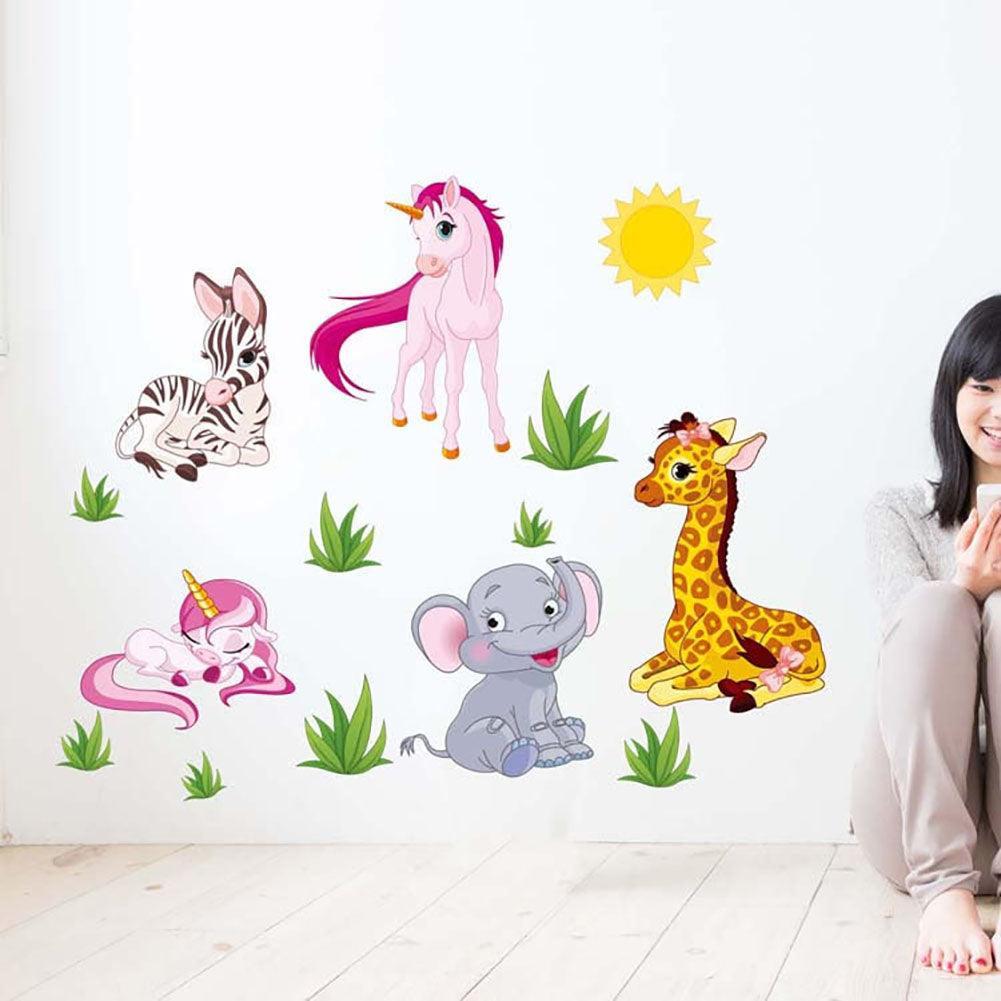 Lisslune | Charming Jungle Animal Wall Stickers for the Kids' Room Makeover
