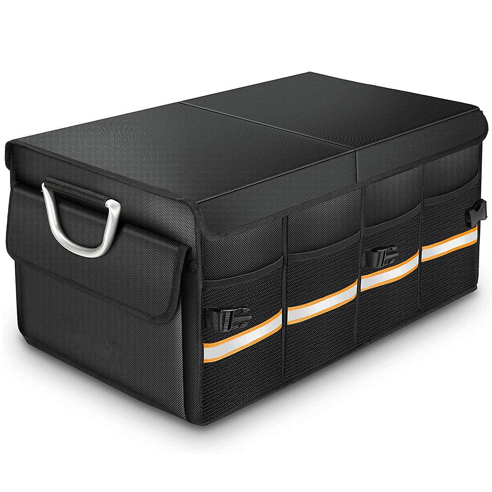Lisslune | Car Trunk Organizer Foldable Cover Durable Sturdy Thickened Plate Collapsible Trunk Storage Box