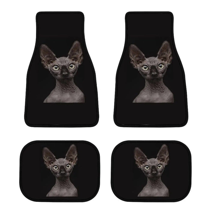 Lisslune | Universal Sphinx Cat Print Car Floor Mat Set (4-Pieces)