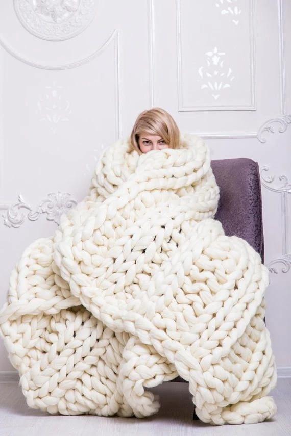 Lisslune | Chunky Knit Blanket