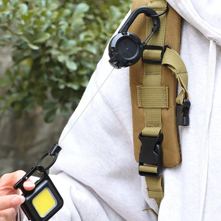 Lisslune | Automatic retractable keychain made of wire rope for outdoor use