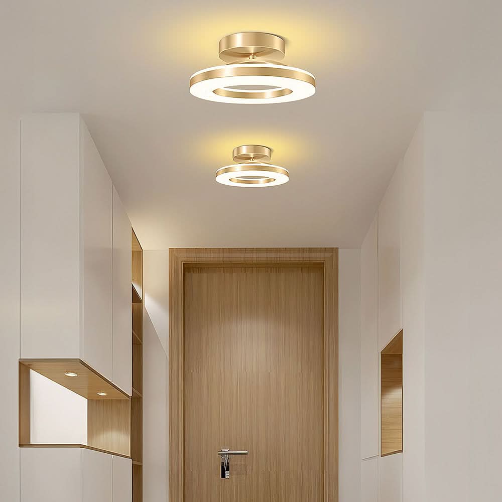 Lisslune | ZAYNO Black LED Ceiling Light – Modern Flush Mount