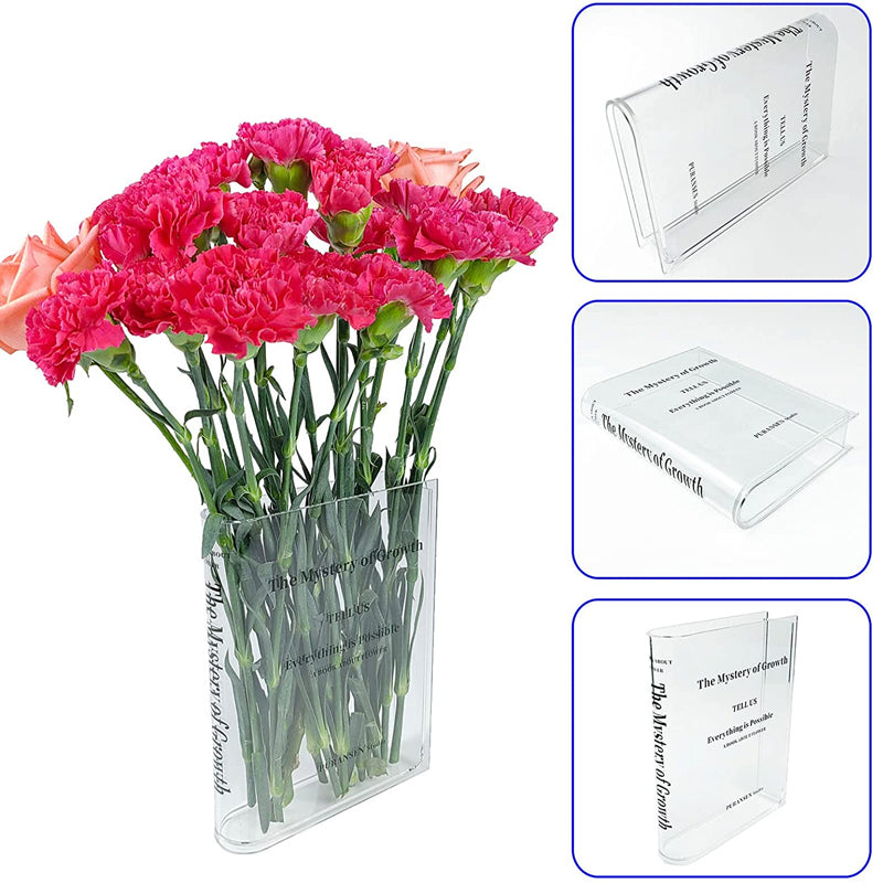 Lisslune | Book-shaped vase made of acrylic