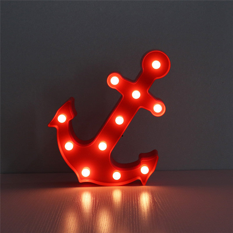 Lisslune | Scandinavian modern Boat Anchor ABS Battery LED Wall Sconce Lamp