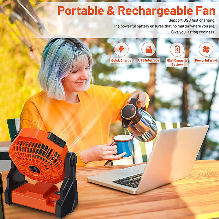 Lisslune | Camping LED Fan with Light