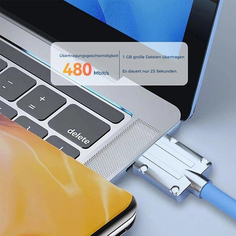 Lisslune | 180° rotatable rapid charging cable