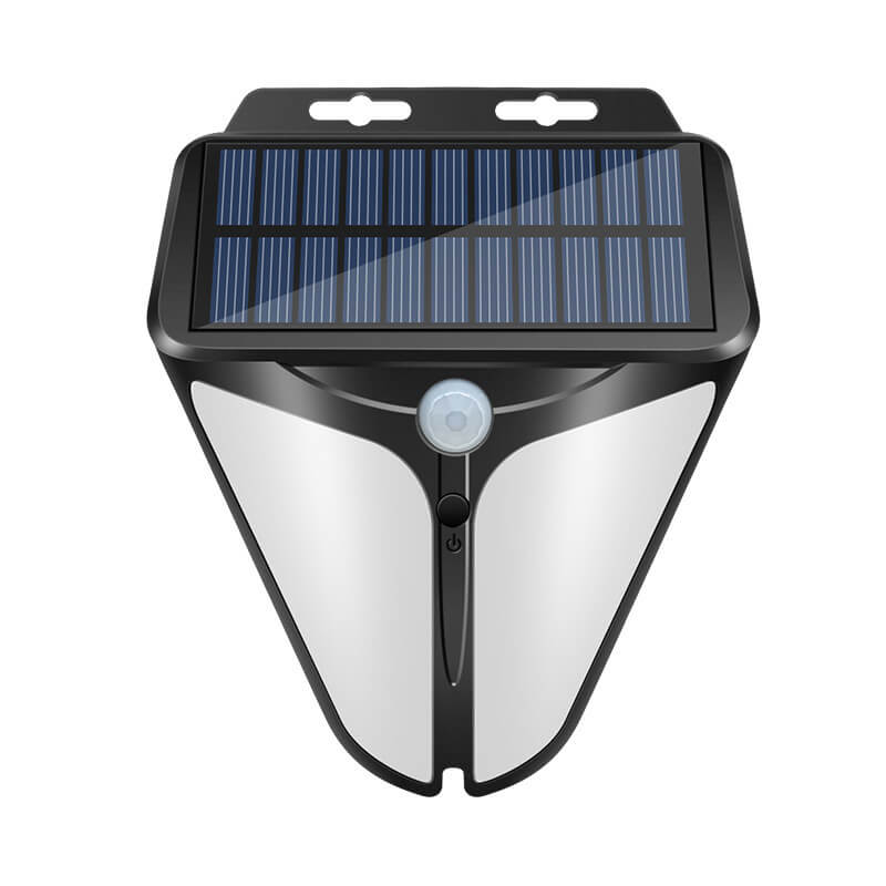 Lisslune | Solar Intelligent Triangle Outdoor Waterproof Body Sensor Patio LED Wall Light