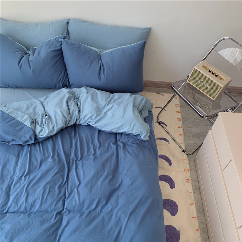 Rynx Two-Color Aesthetic Bedding Set