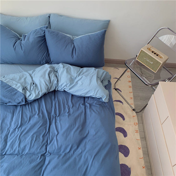 Rynx Two-Color Aesthetic Bedding Set