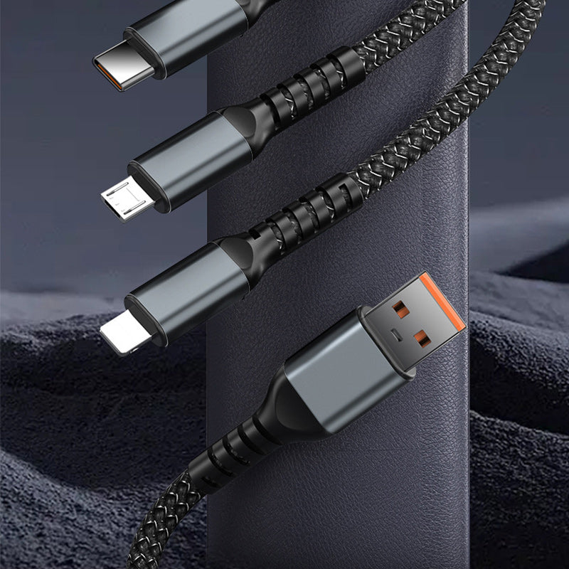 Lisslune | Super Fast Charging 3-in-1 Data Cable