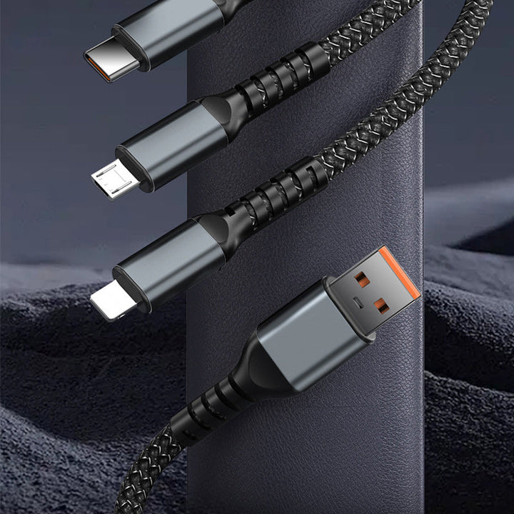 Lisslune | Super Fast Charging 3-in-1 Data Cable