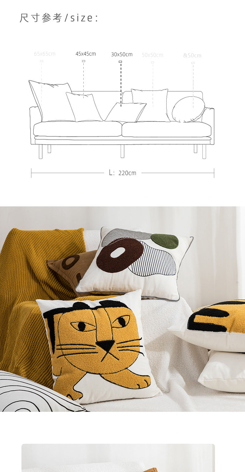 Lisslune | cute unique cat-tiger pillowcase