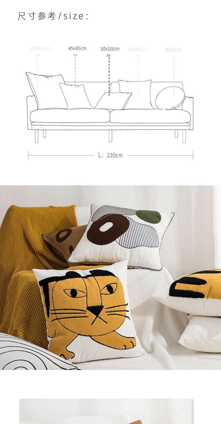 Lisslune | cute unique cat-tiger pillowcase
