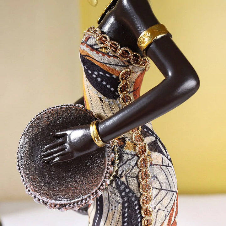 Lisslune | African Female Musician Sculpture