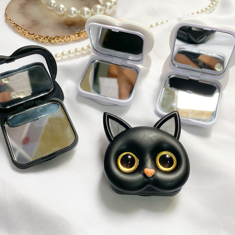 Lisslune | Portable 3D Cat Phone Holder with Makeup Mirror