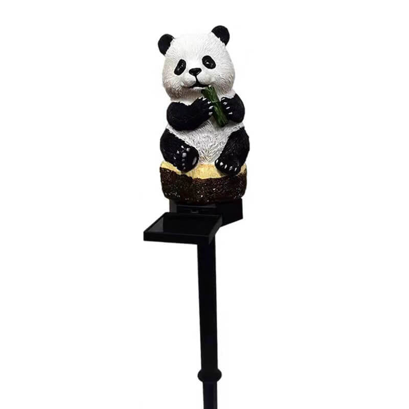Lisslune | Solar resin panda outdoor waterproof patio decoration ground light