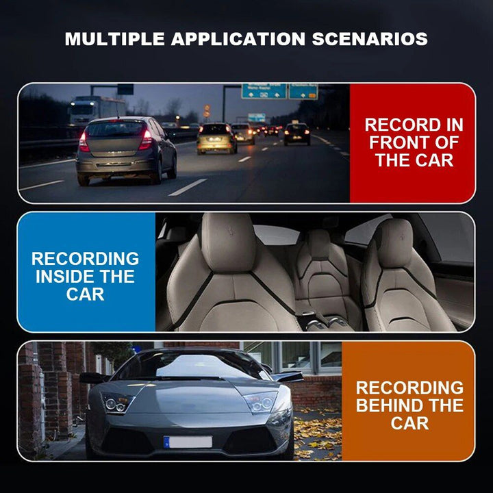 Lisslune | 1080P HD Dash Cam with 360° Wide Angle, Night Mode and G-Sensor