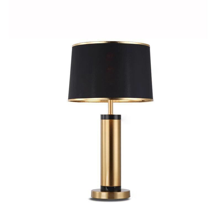 Lisslune | Modern Transitional Cylinder Iron Fabric 1-Light Table Lamp for the Living Room
