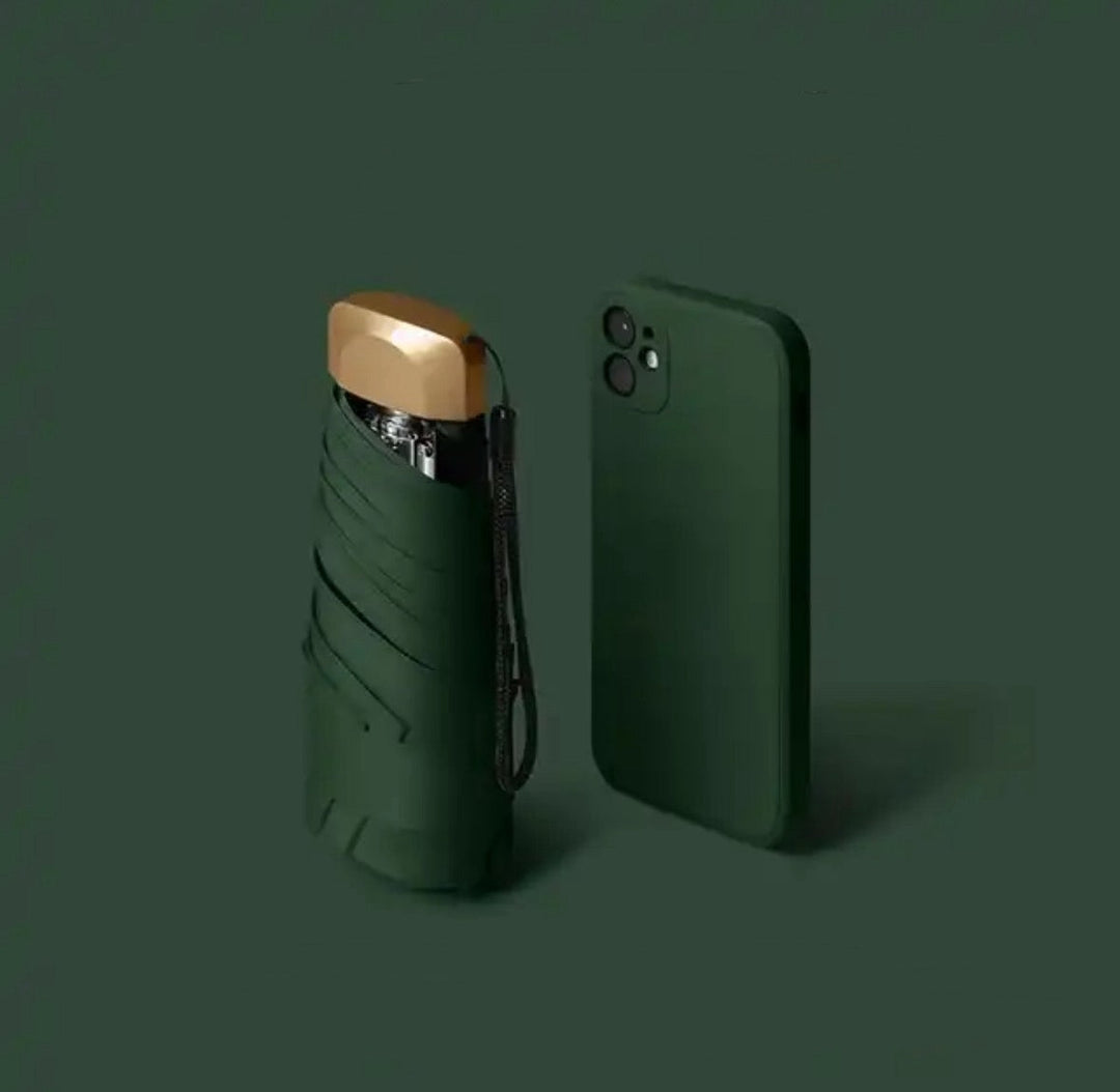 Lisslune | Compact Mini Umbrella – Portable Rain and Sun Protector for On the Go