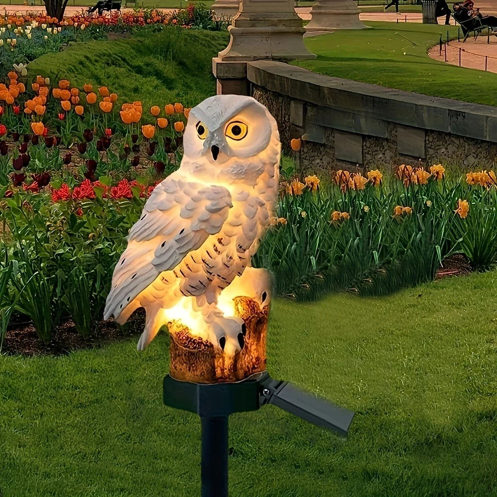 Lisslune | Solar Garden Light Owl – LED Outdoor Light for Garden, Terrace and Balcony, weatherproof