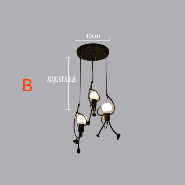 Lisslune | Retro Iron Man Pendant Light