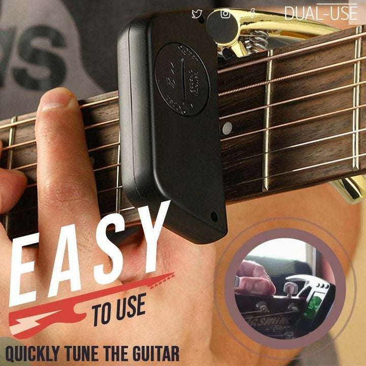 Lisslune | DUAL-USE GUITAR CAPO TUNER WITH LCD DISPLAY