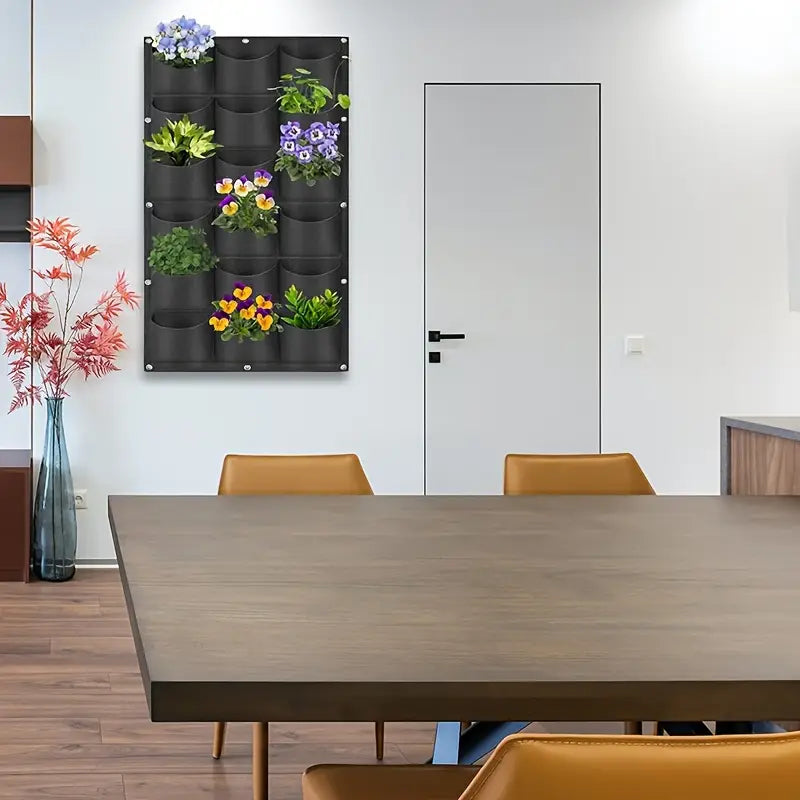 Lisslune | Felt Plant Bag for Vertical Wall Mounting – Three-dimensional, Non-woven Plant Bag