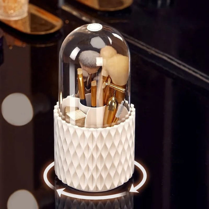 Lisslune | GlamSpin - Rotating Makeup Brush and Cosmetic Organizer