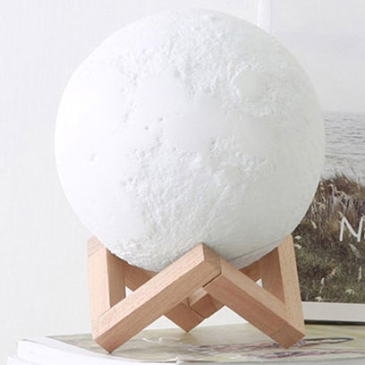 Lisslune | Creative Mini Rechargeable 3D Printed Moon 1-Light LED Table Lamp