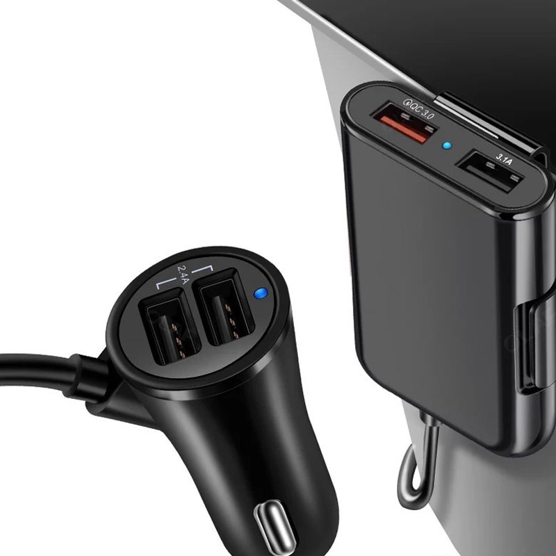Lisslune | 4 in 1 Car Charger for Back Seats