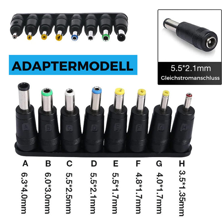 Lisslune | 8-in-1 universal DC adapter