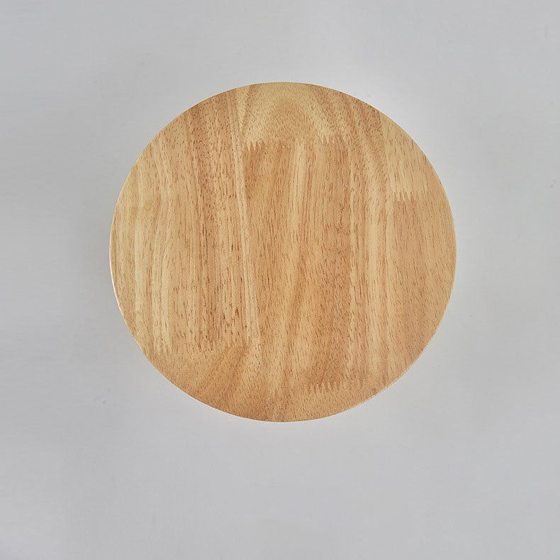 Lisslune | Modern Minimalist Round Irregular Oval Wood LED Wall Light Lamp for Living Room
