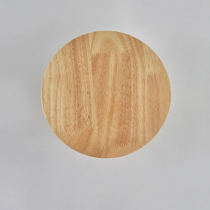 Lisslune | Modern Minimalist Round Irregular Oval Wood LED Wall Light Lamp for Living Room