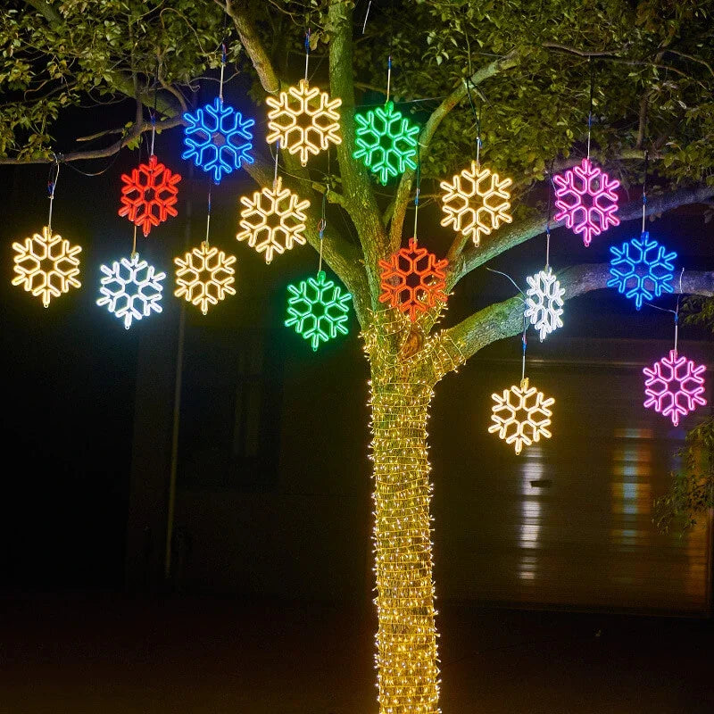 Lisslune | Waterproof LED Snowflake Light for Festive Winter Decoration