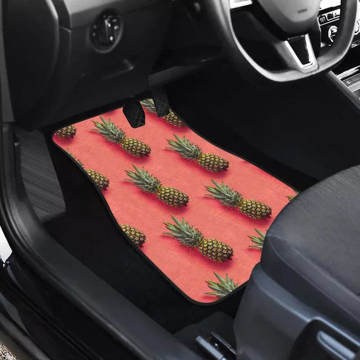 Lisslune | Pastel Pineapple Pink Car Mat