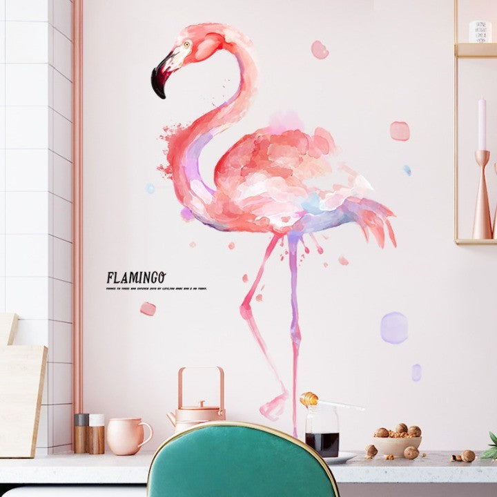 Lisslune | Flamingo Wall Stickers for Kids Room Home