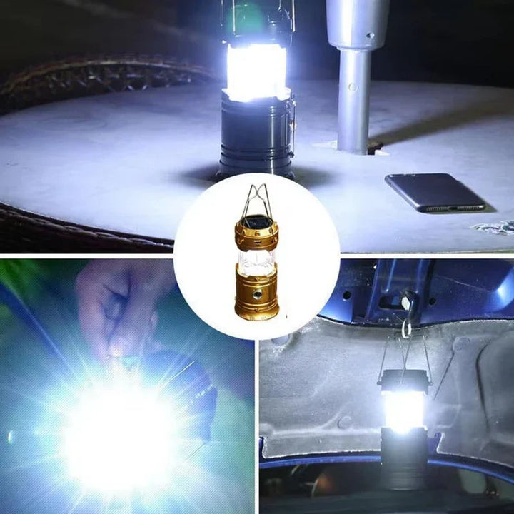 Lisslune | Solar Camping Lamp with USB Charging – Portable LED Lantern for Outdoor Activities and Emergencies