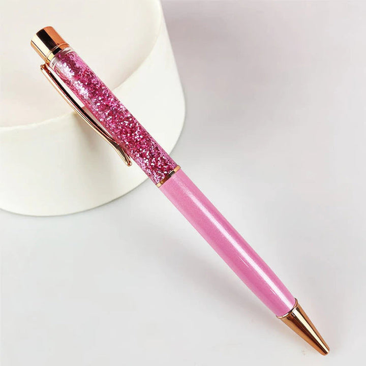 Lisslune | 1Pc New Gold Foil Pens Metal Ballpoint Pens Office Birthday Gifts Ballpoint Pen Engraved Names Private Laser Customize Logo Pen