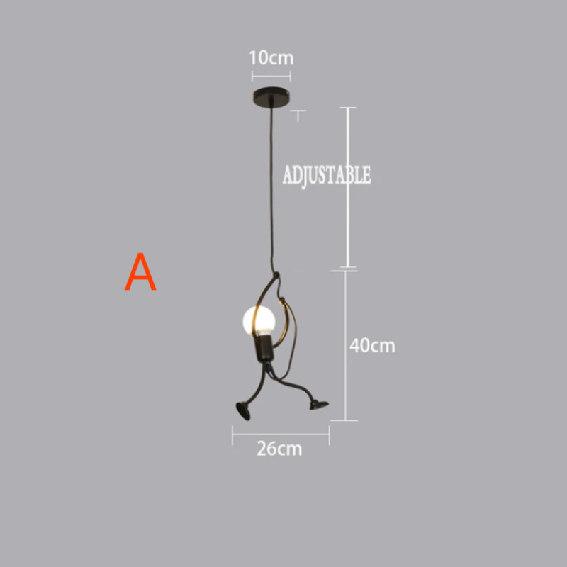 Lisslune | Retro Iron Man Pendant Light