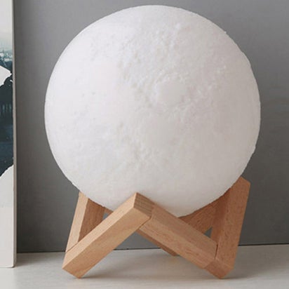 Lisslune | Creative Mini Rechargeable 3D Printed Moon 1-Light LED Table Lamp